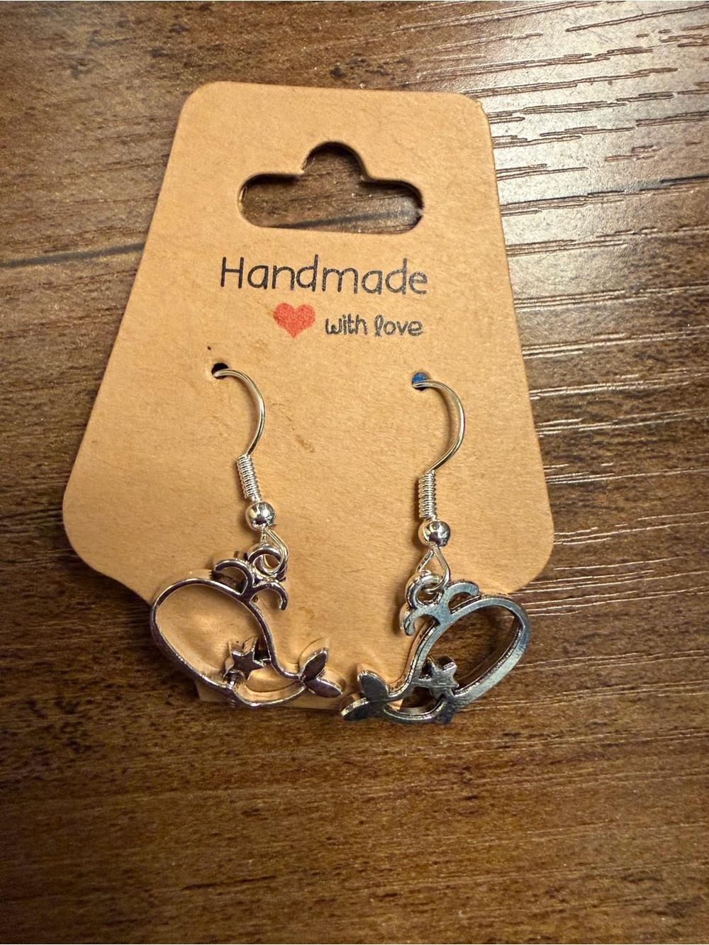 BTS Whale dangling earrings- silver